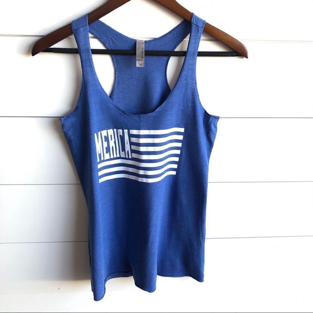 NEXT LEVEL Merica Tank Top Size XS